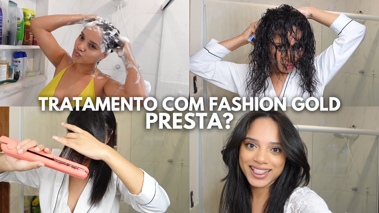 TRATAMENTO CAPILAR PÓS PROGRESSIVA SIMPLES, RÁPIDO E POTENTE,  FASHION GOLD PRESTA? ROTINA CAPILAR