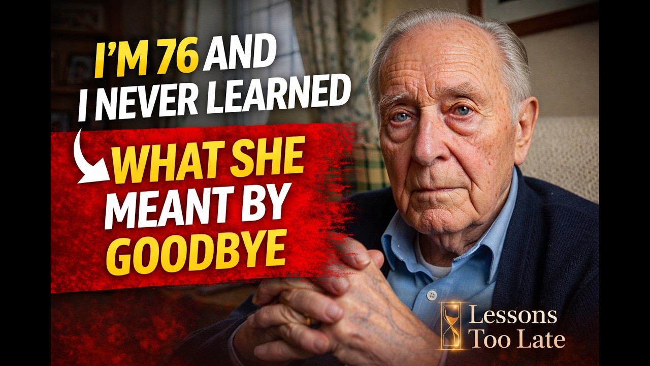 I'm 76 and I never learned what she meant by goodbye lessons too latelife regretsemotional