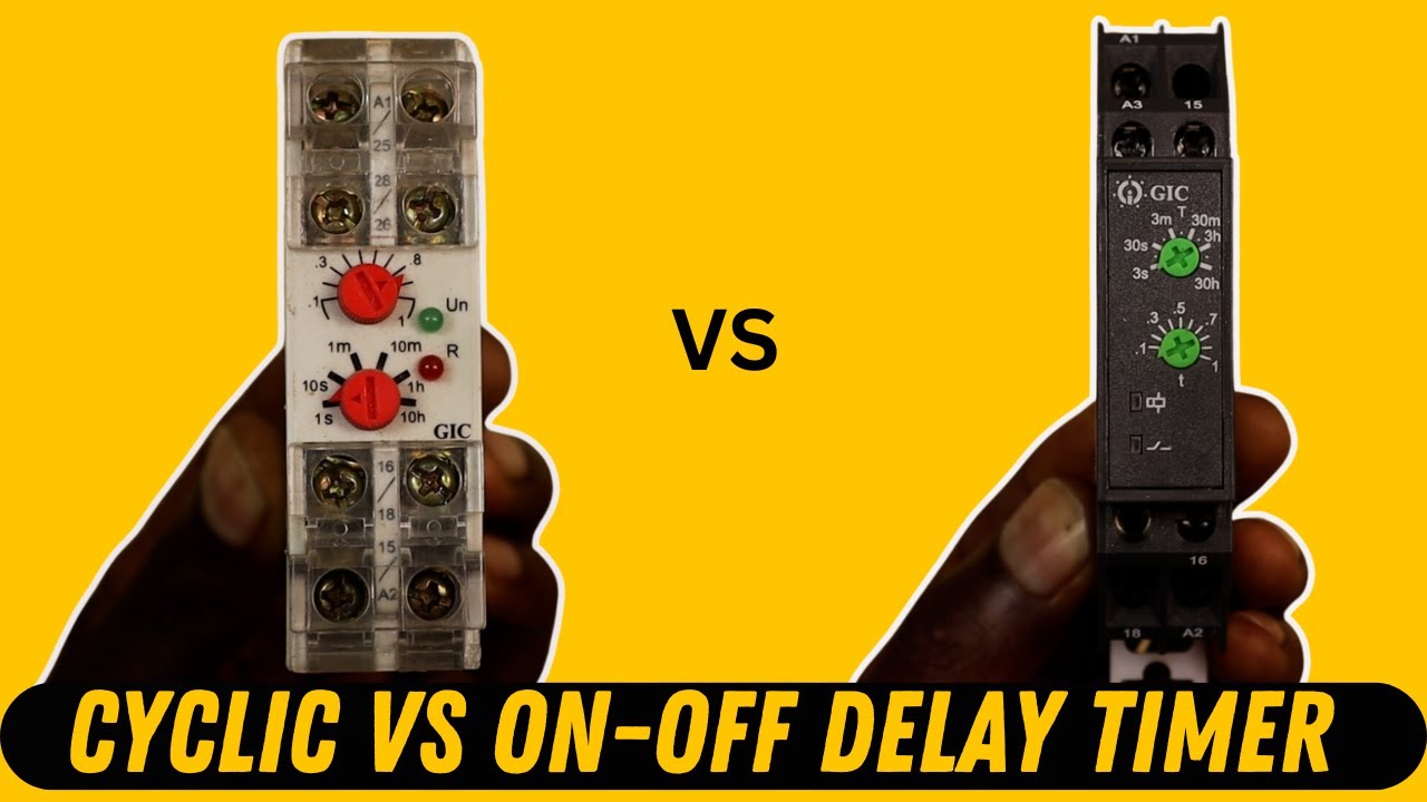 Cyclic vs On Off Delay Timer explained | electreca