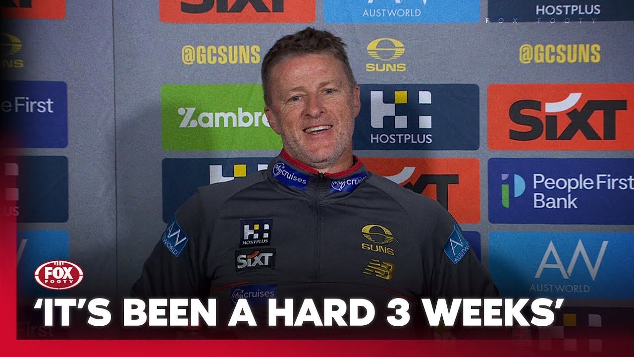 Dimma relieved after Suns make Finals for the first time I Suns Press Conference I Fox Footy