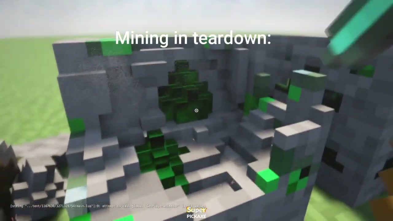 Mining in minecraft vs  teardown