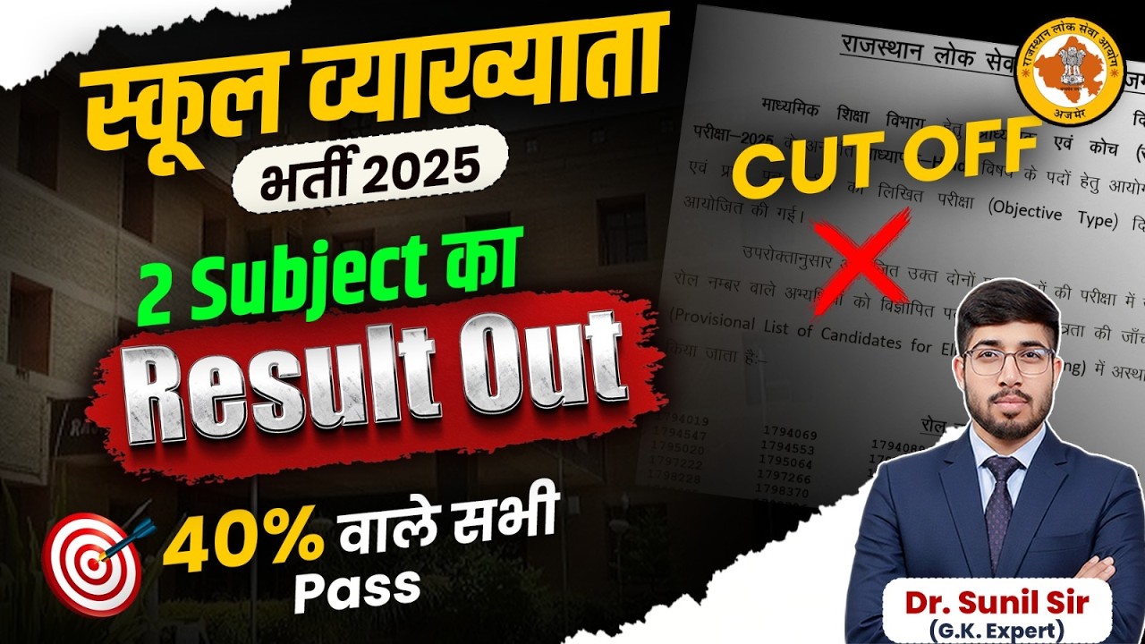 School Lecturer Result 2 Shocking Result Out | 1st Grade Exam 2025 | School Lecturer 40% Rule