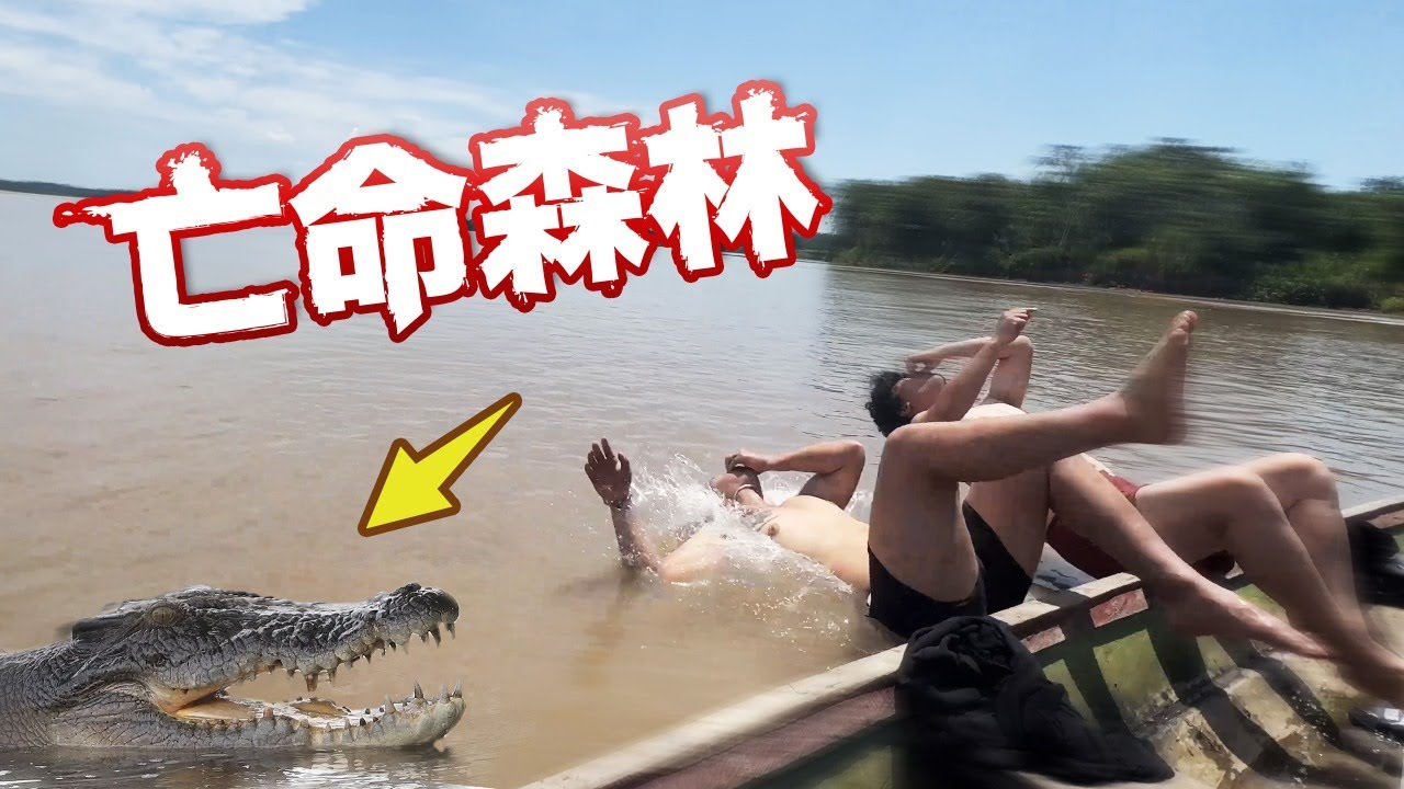 我跳進了有鱷魚和食人魚的亞馬遜雨林河流！遊客被毒蛇咬了1小時就犧牲, 台灣小哥能逃生嗎？｜Nadando con pirañas y caimanes en el Amazonas