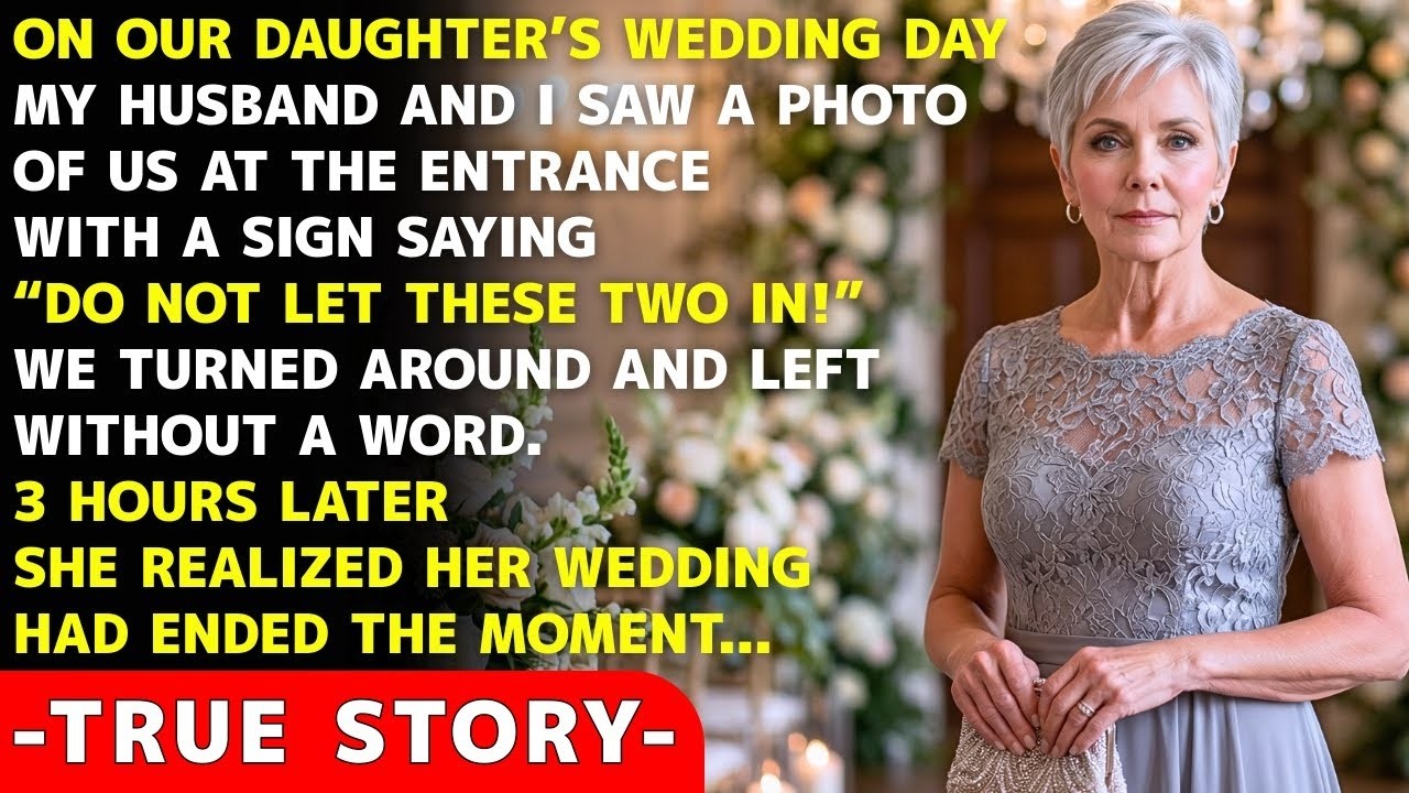 Our daughter didn’t let us come to her wedding, but her big day ended right there