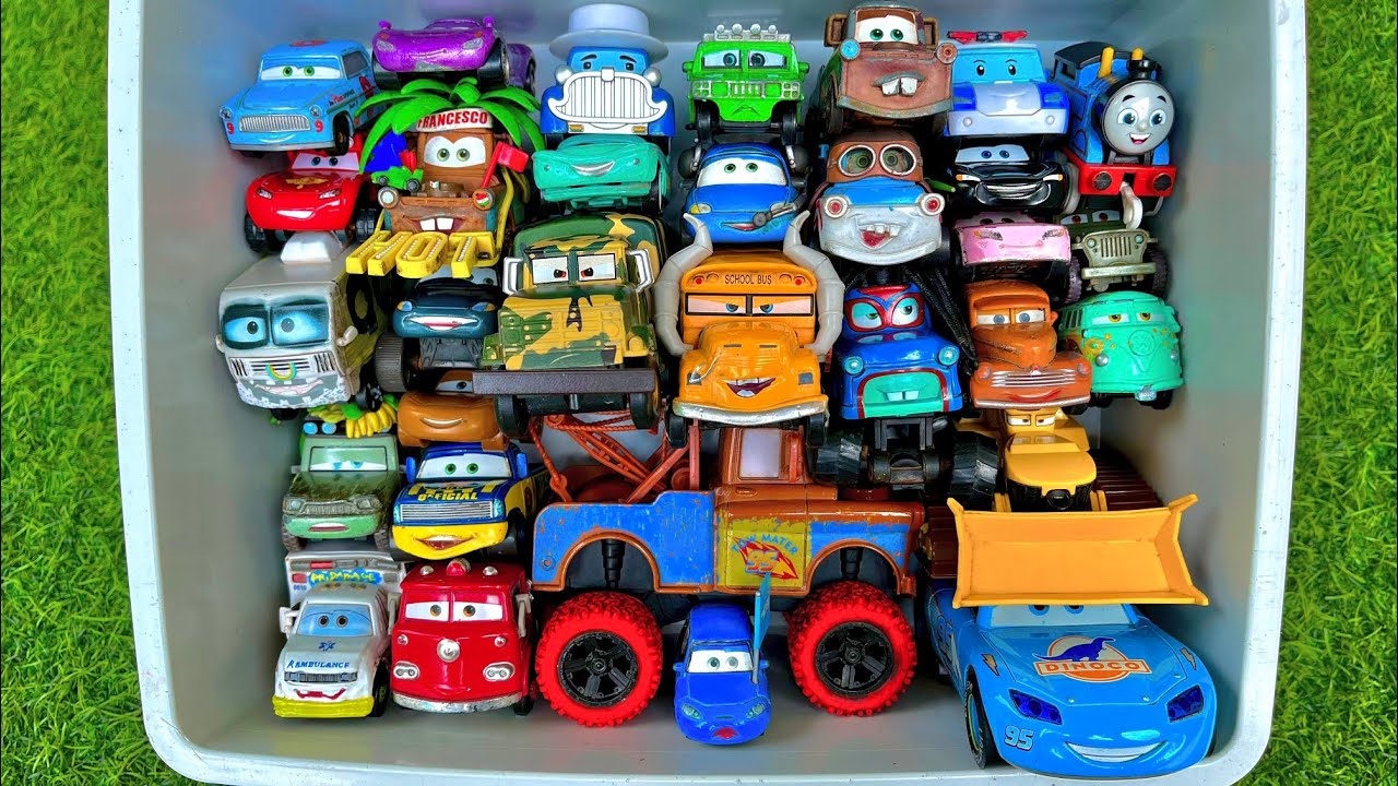 Disney Pixar Cars Unboxing Review | Lightning Mcqueen, Tow Mater, Doc Hudson, Sally Carrera, Cruz