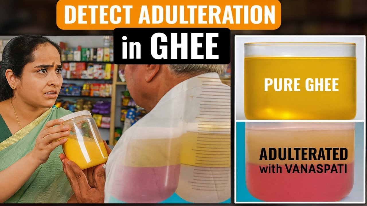 घी में वनस्पति की मिलावट का कैसे पता लगाते हैं? How to detect the presence of Vanaspati in ghee?