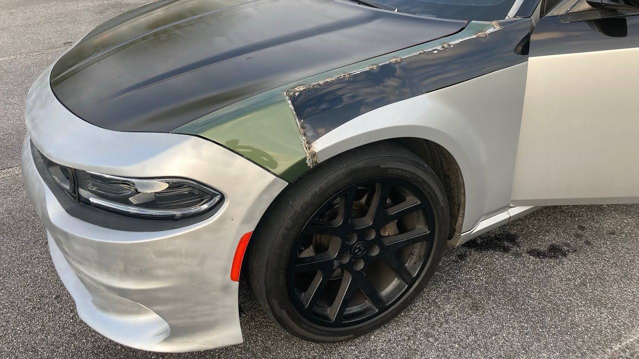 Custom Dodge Magnum Fender conversion Pt 4 (FULL) Charger 2015-2023 welding *FULL Not junkyard Dave