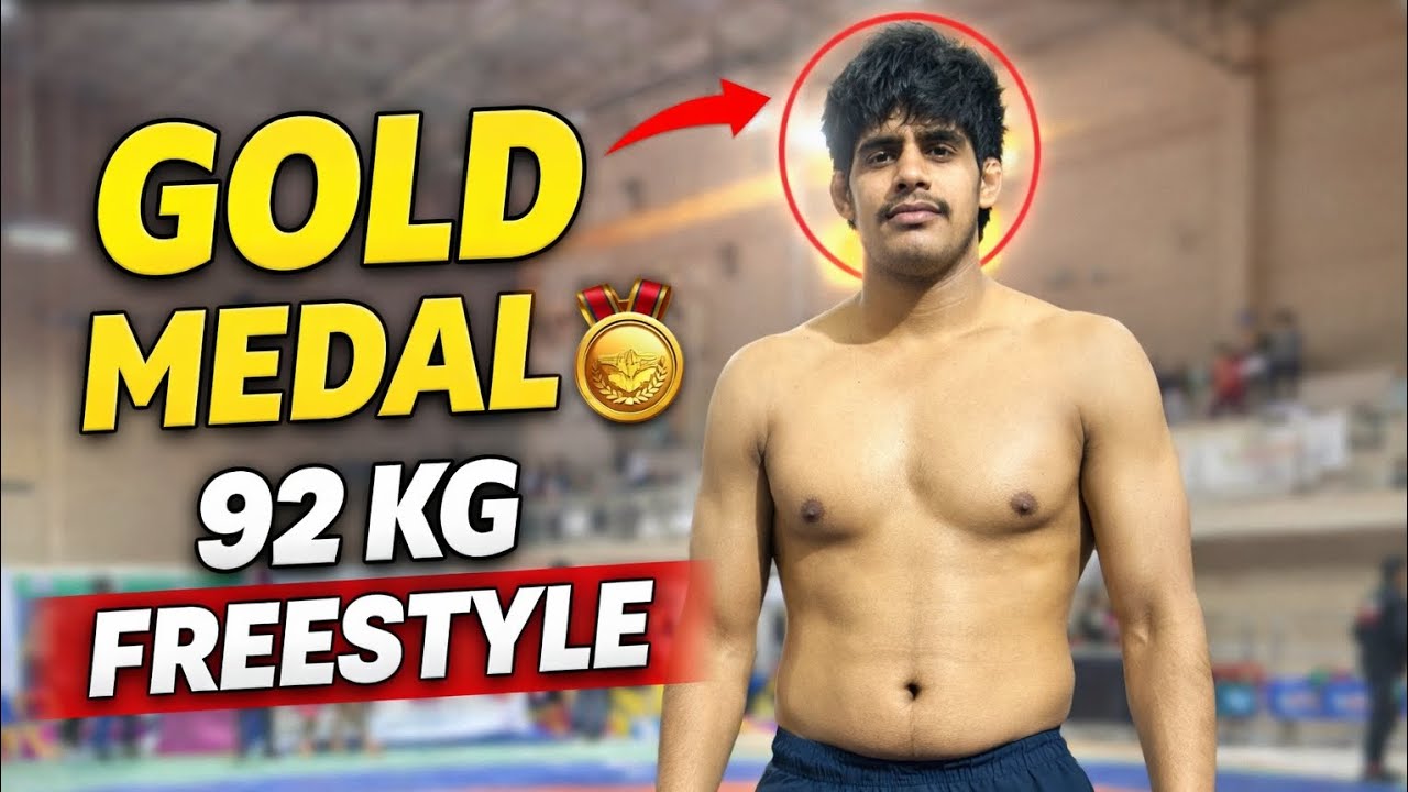 Arman Sheikh Gold 🥇 Match | 92 KG Freestyle Wrestling Final | Khelo MP Youth Games