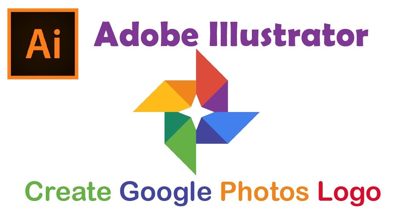 Graphics Designing Course Adobe Illustrator Class 15 Google Photos Logo by Sky Tech