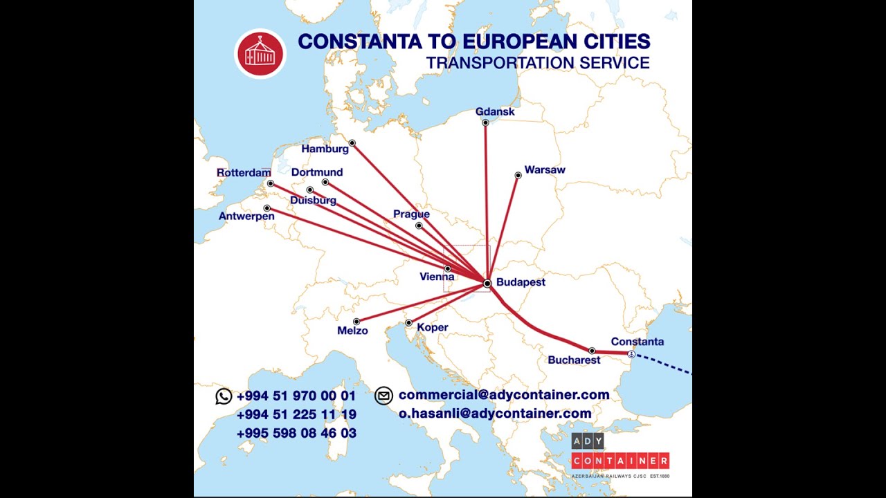 Constanta to European cities