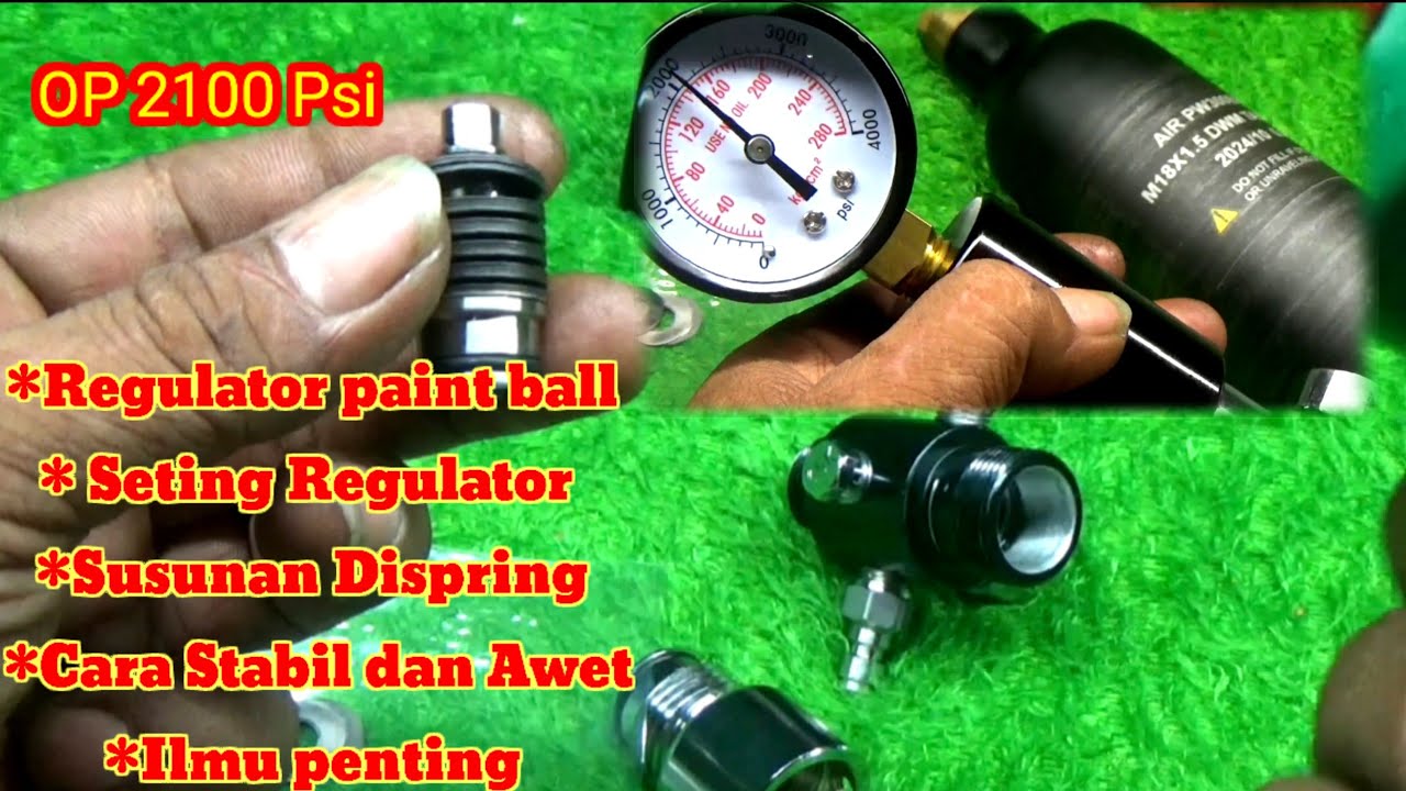 Regulator paintball/OP 2100 know down+Cara setting