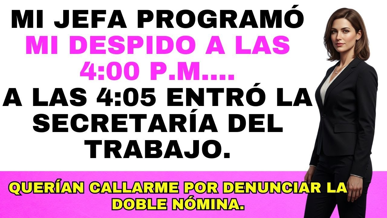 Mi jefa programó mi despido para las 4:00 p. m.; a las 4:05 intervino el gobierno.