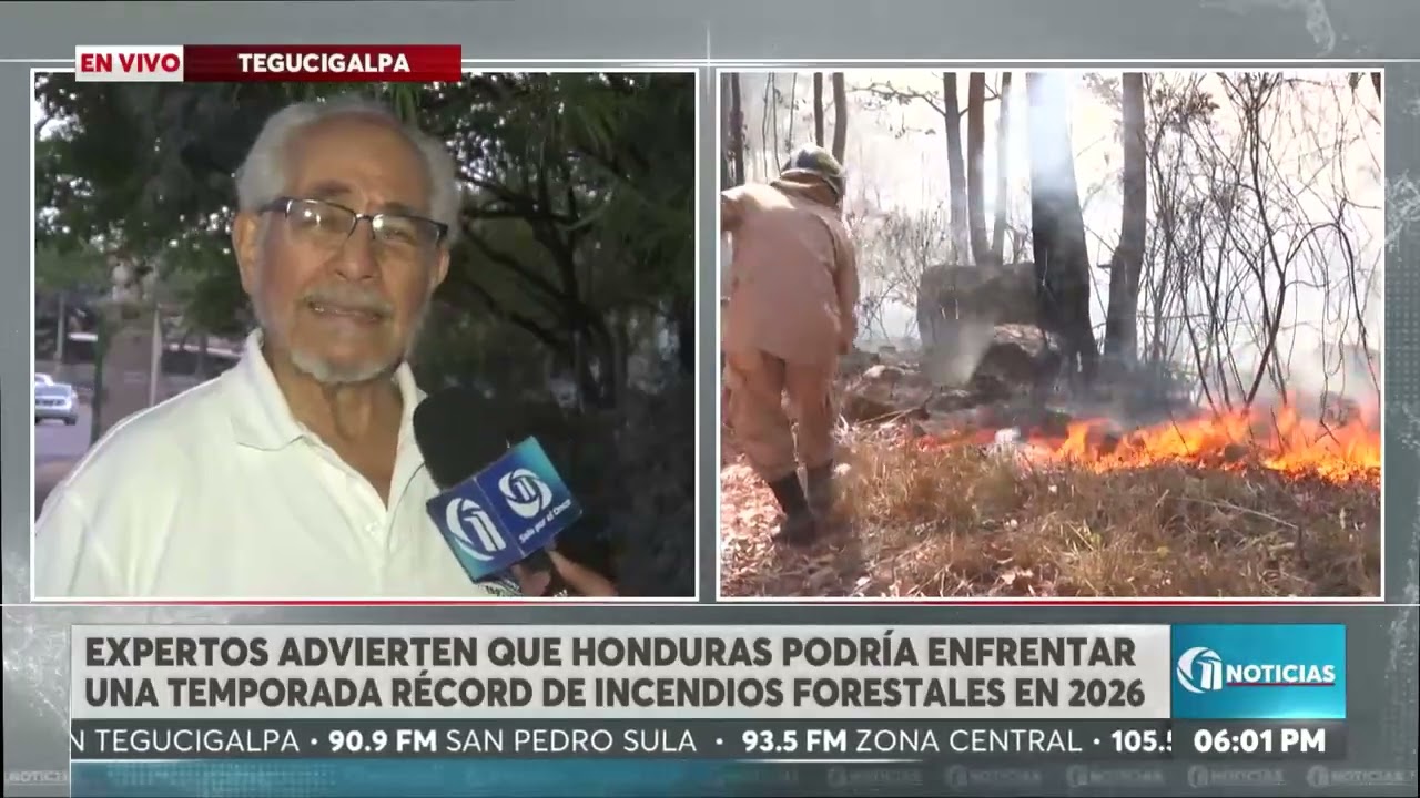 Expertos advierten que Honduras podría enfrentar temporada récord de incendios forestales en 2026