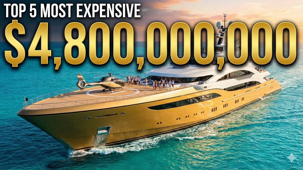 The $4.8 Billion Gold Yacht (Top 5 Most Expensive)