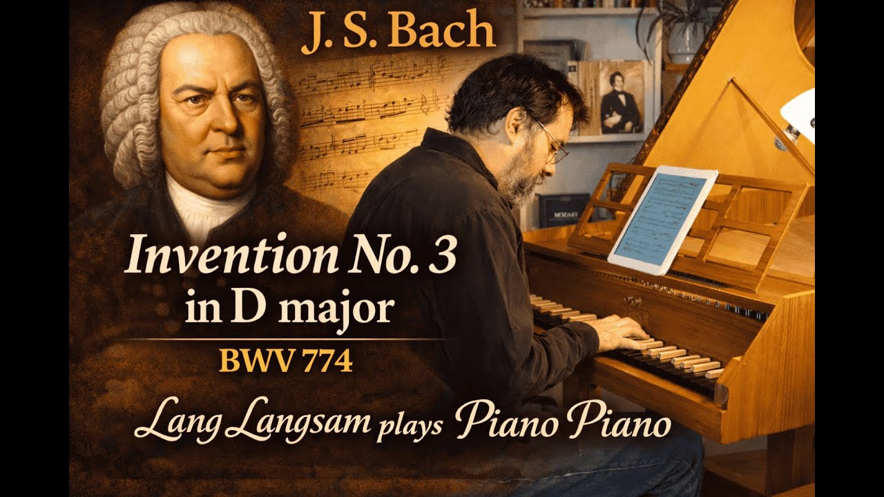 J. S. Bach | Invention No. 3 in D major BWV 774 #Bach