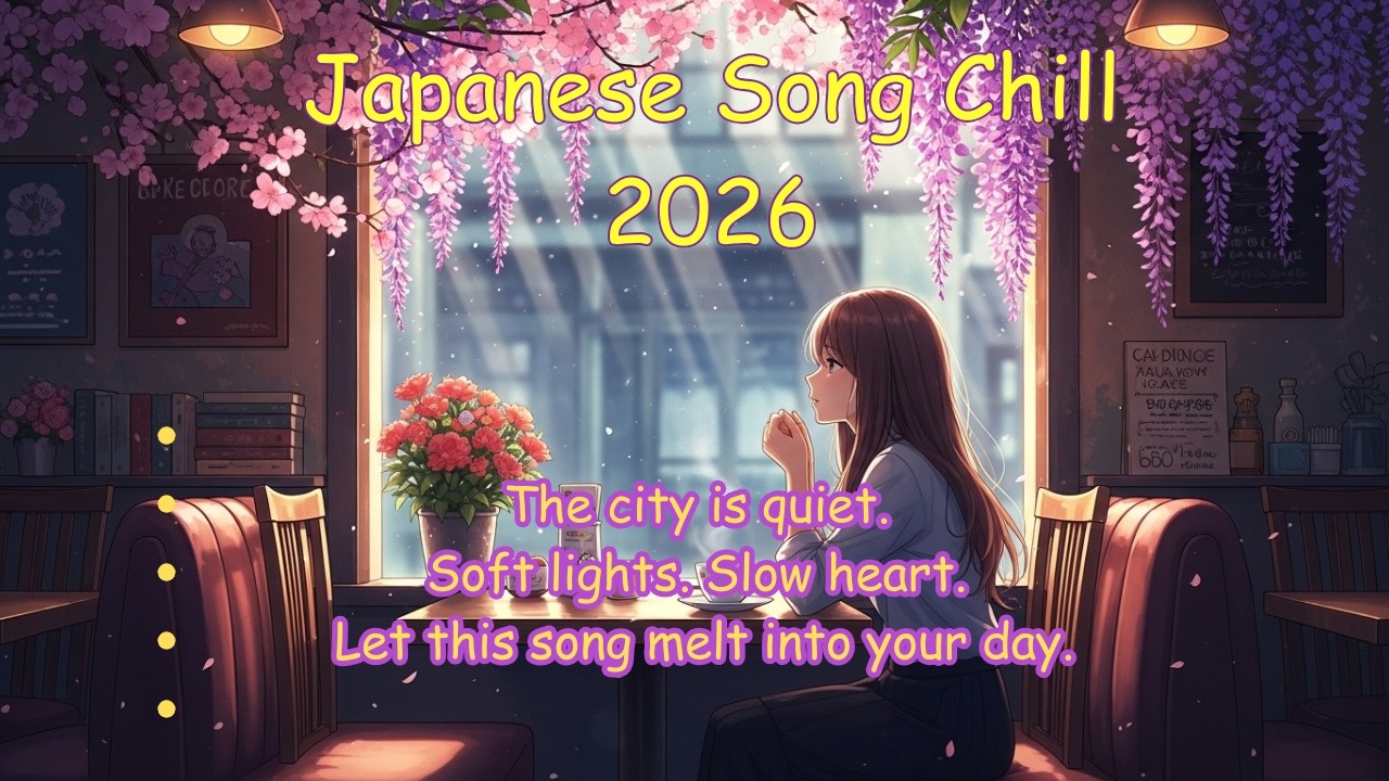 Japanese Song Chill song 2026 The city is quiet.Your voice isn’t.Soft lights. Slow heart. #lofimu