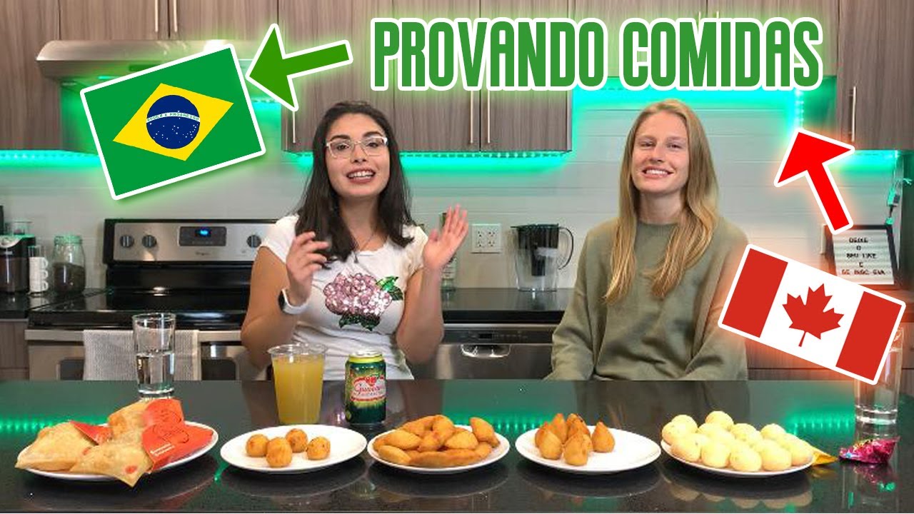 CANADENSE EXPERIMENTANDO COMIDAS BRASILEIRAS / REACT #comidabrasileira #react