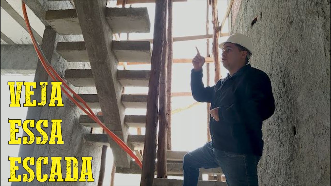 Veja a ESCADA DE VIGA CENTRAL PRONTA - Diário de Obras #23