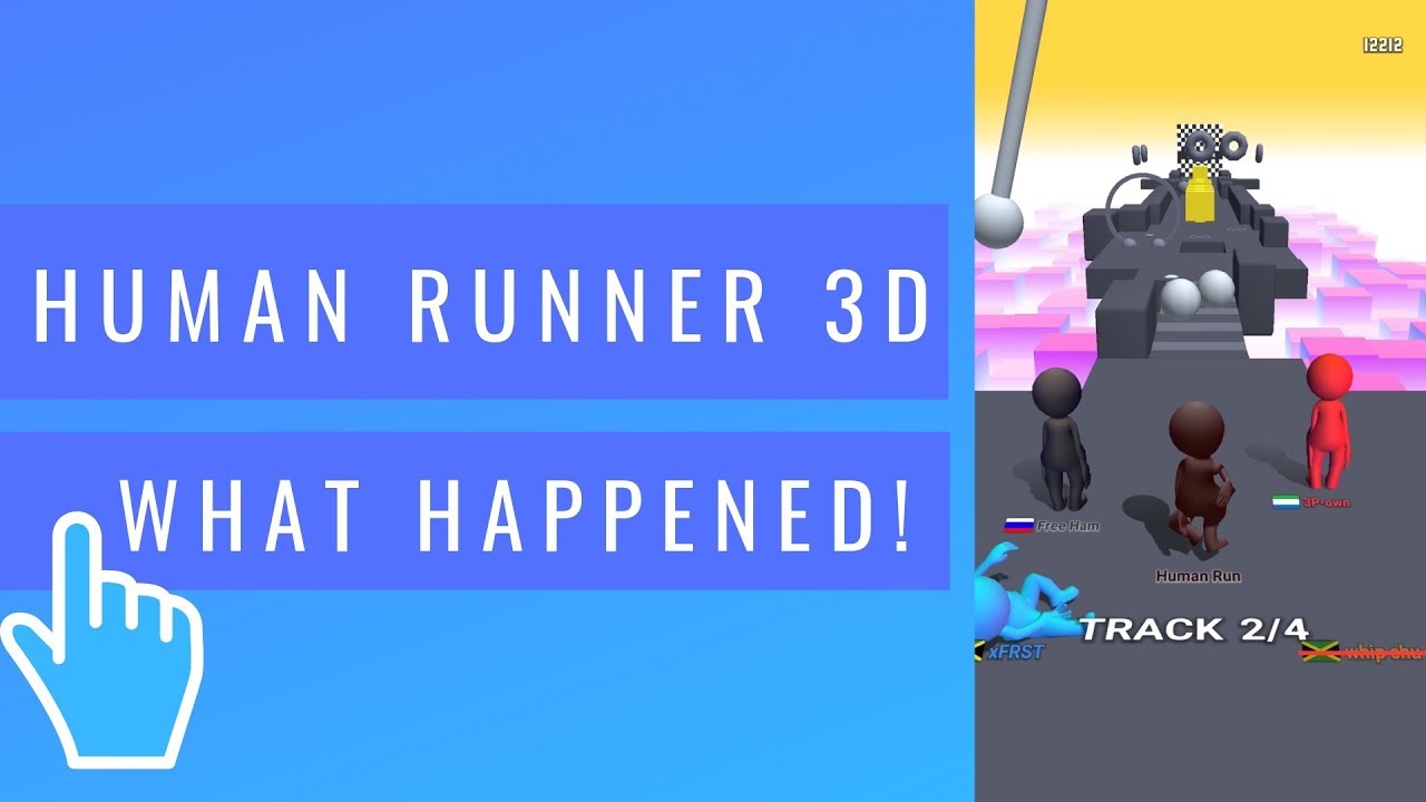 Human Runner 3D | What's Wrong With You Man! | iOS / Android Mobile Gameplay