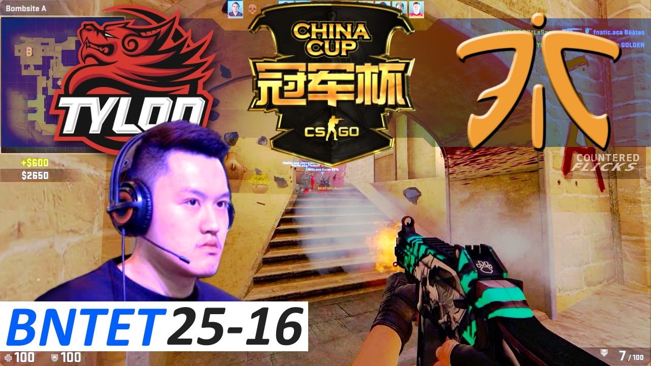 BnTeT 25-16 / TyLoo vs fnatic Academy / Mirage / CSGO China Cup 2017