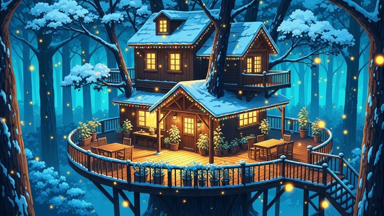 Peaceful Night 🌙 Soft February Vibes ❄️ Spanish Coffee ☕ ~ to Study / Relax / Sleep 💤 Lo-fi Beats