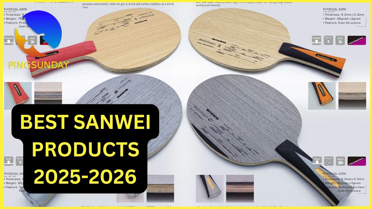 The Most Favorite Sanwei Products &ndash; Chosen by the Table Tennis Community