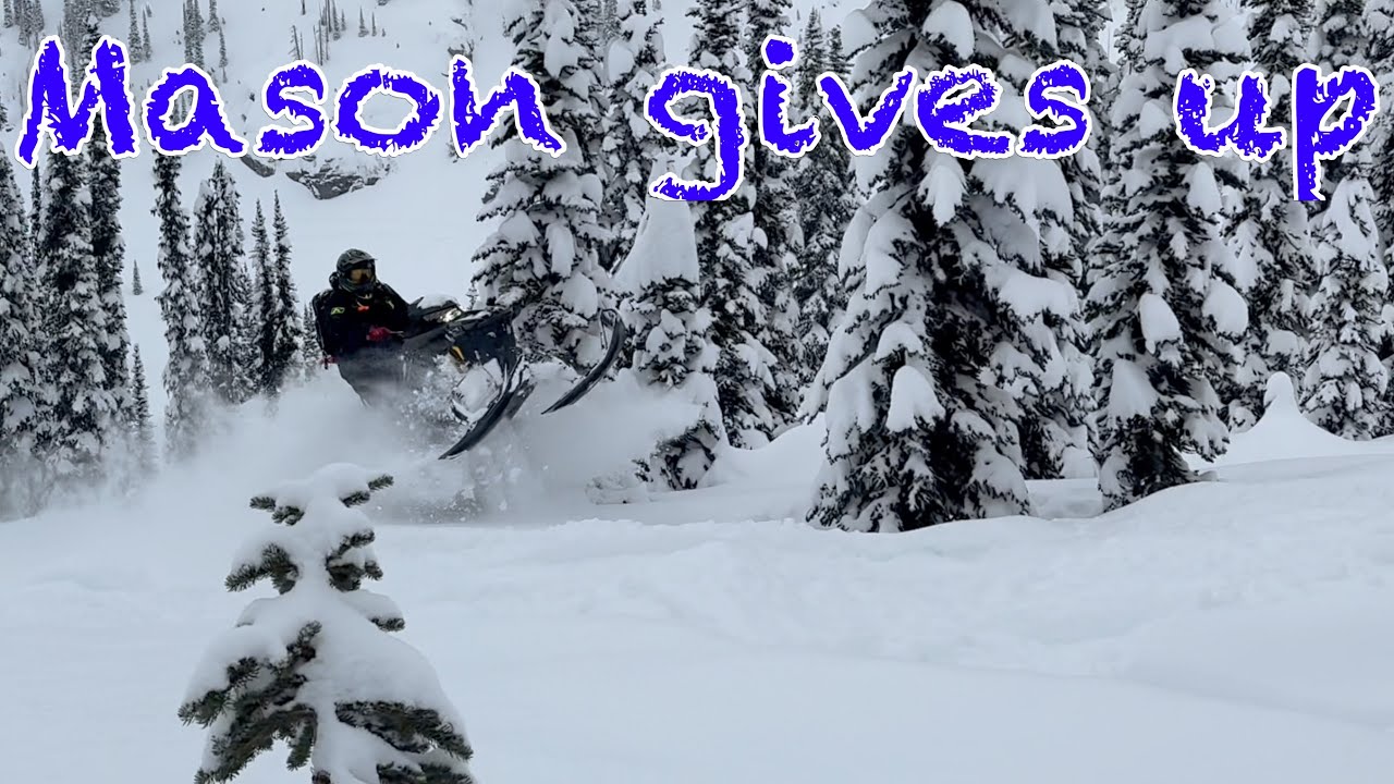A great day on the mountain sledding and Mason got out of his comfort zone 