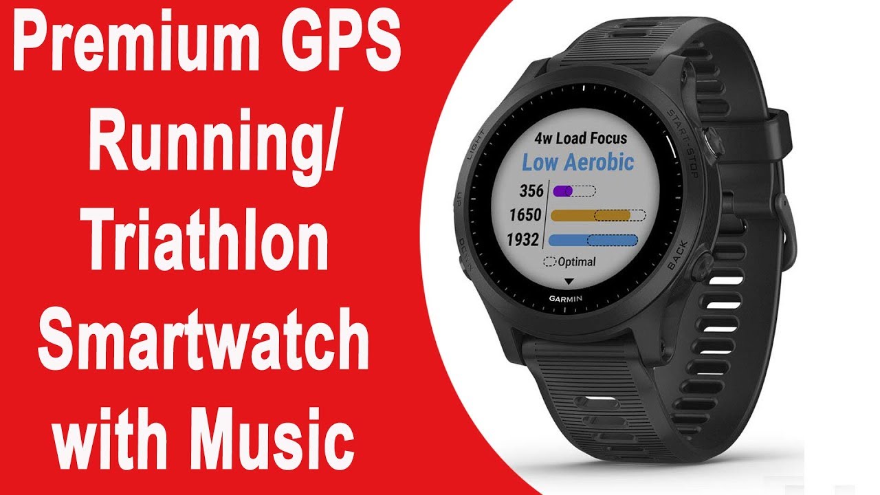 Garmin Forerunner 945, Premium GPS Running/Triathlon Smartwatch with Music, Black