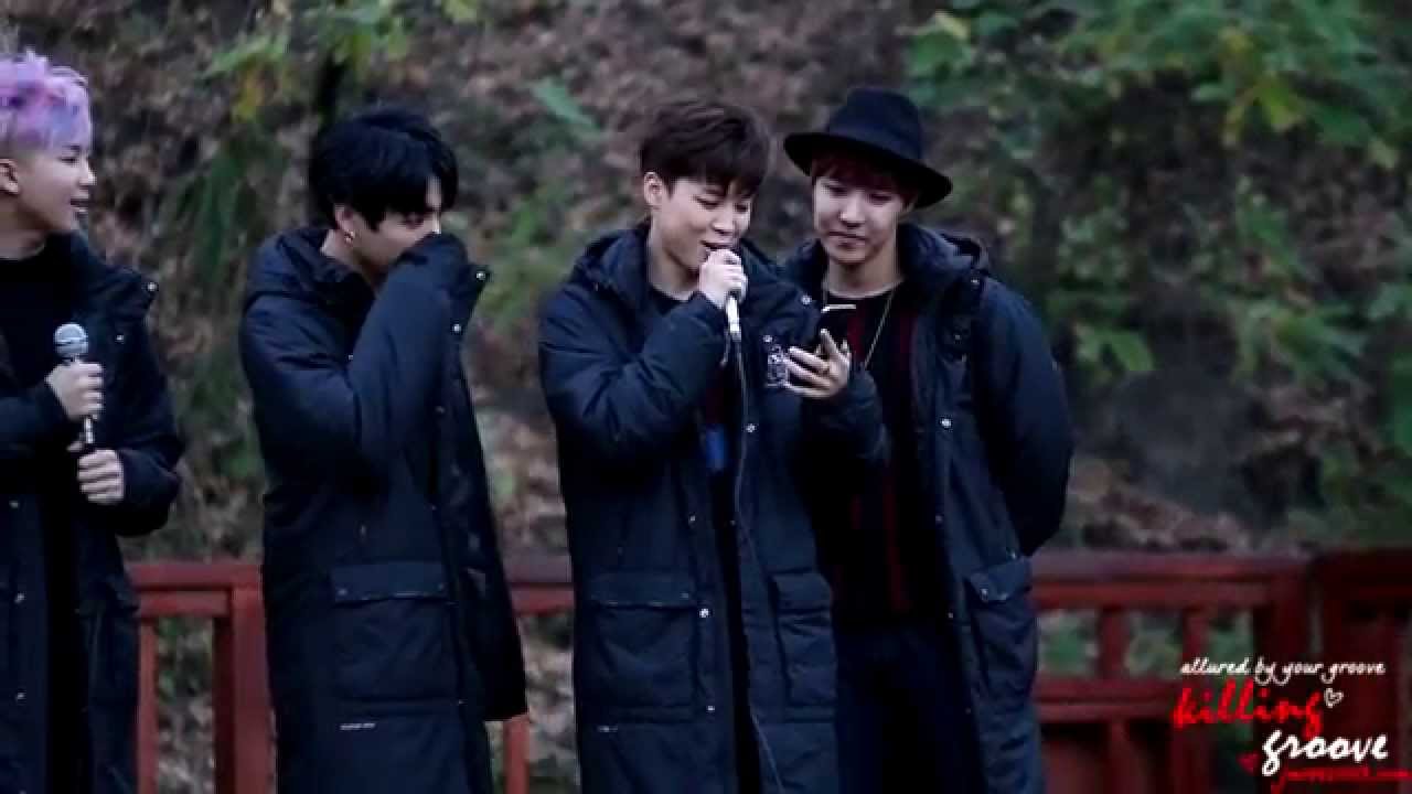 141109 인기가요 미니팬미팅 지민 - 홉이와 지민이의 답변 타임!!