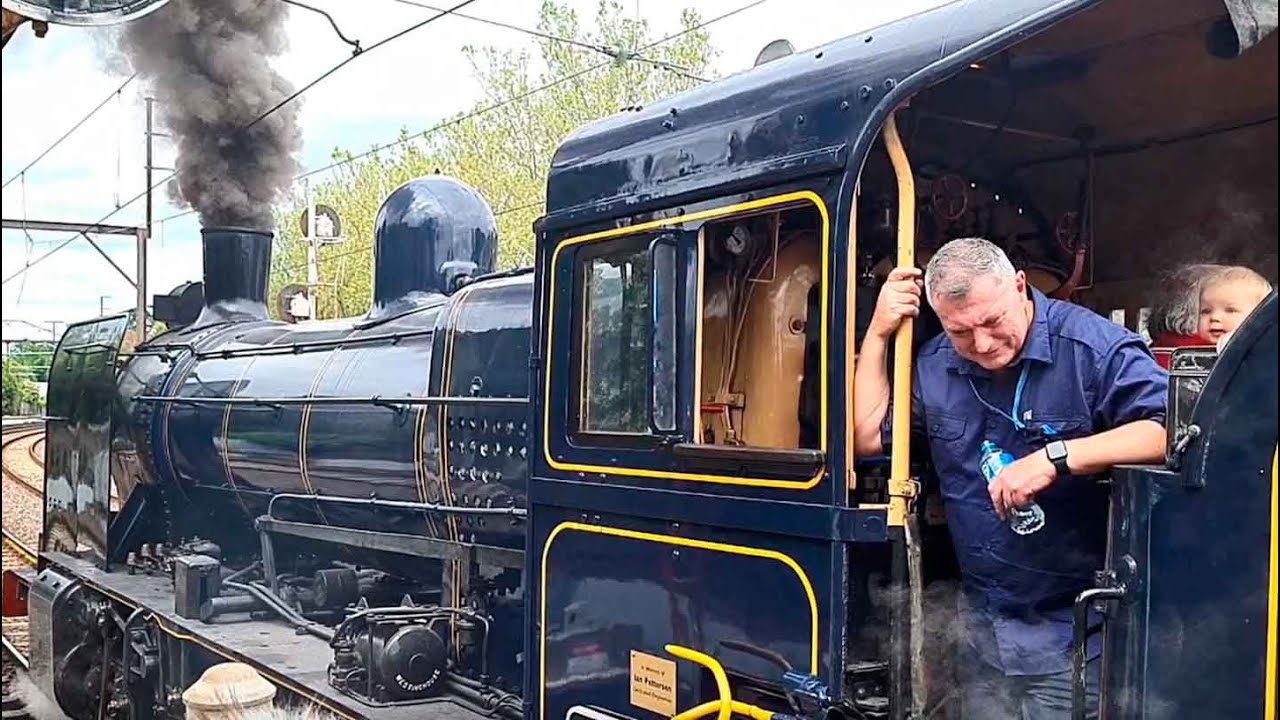 Mont Albert Surrey Hills  station and level crossing removal Steam Train celebration