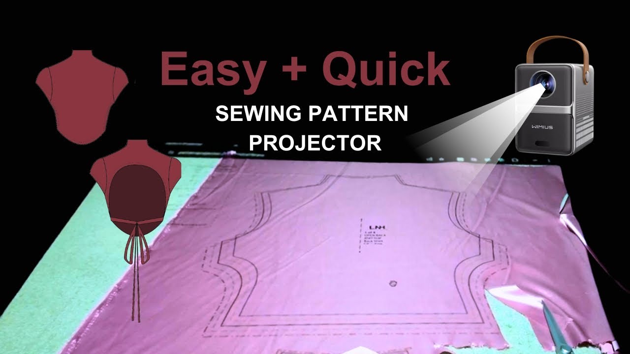 How to Use a Projector for Sewing Patterns! 📽️✨ Wimus Projector Unboxing, Setup & Calibration
