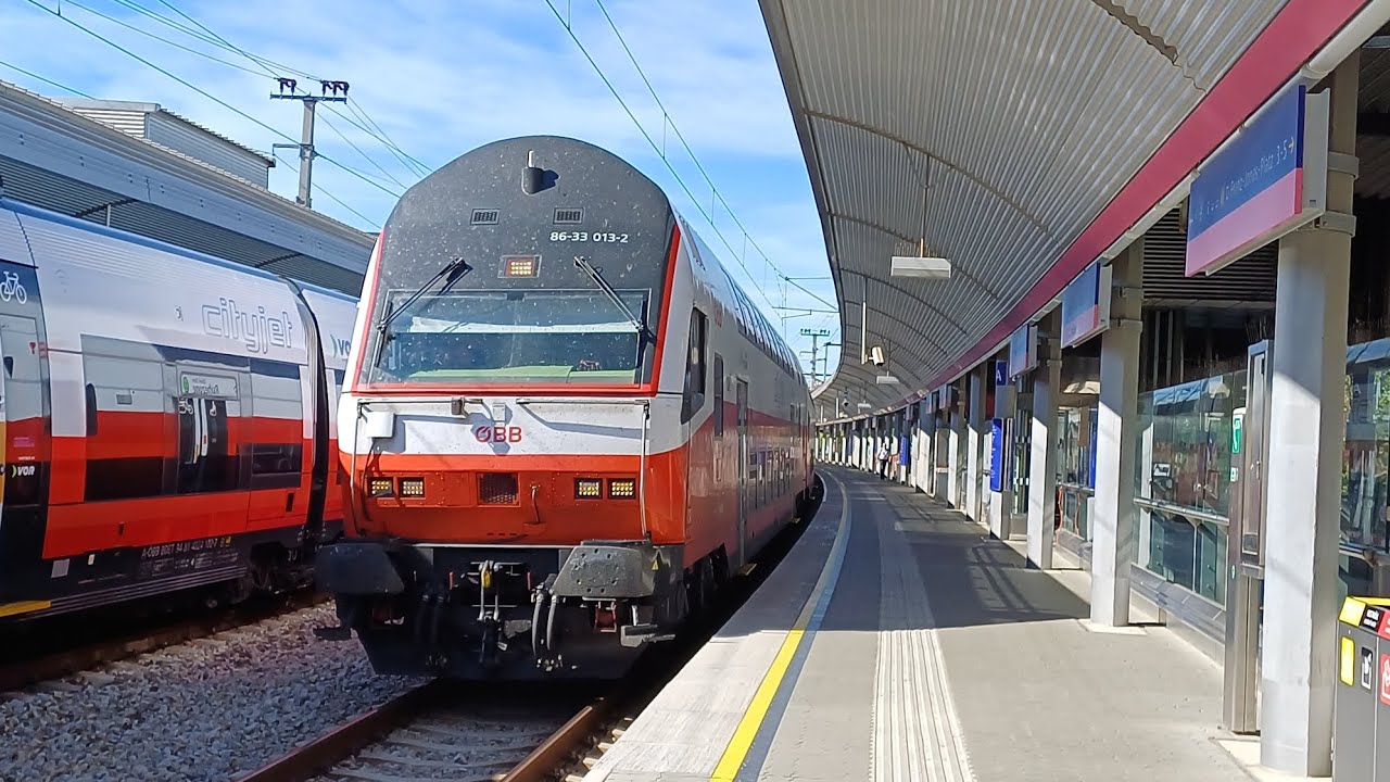 Ausfahrt Einziehfahrt 86-33.013-2 aus Wien Floridsdorf 