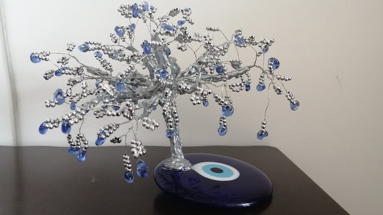 NAZAR AĞACI YAPIMI Evil eye tree making сглаз дерево
