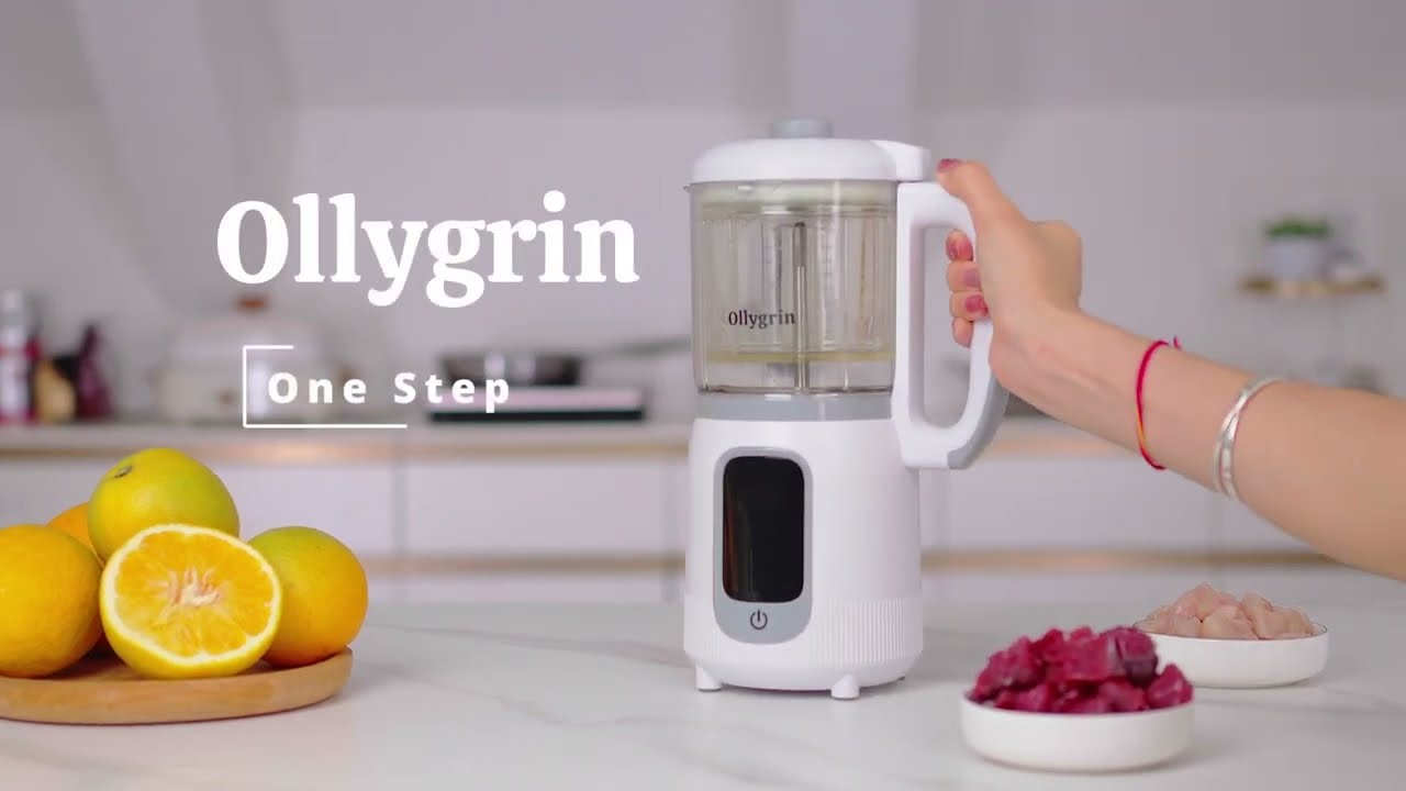 Ollygrin Life Baby Food Maker Chopper Grinder, One Step Baby Food Processor Puree Machine
