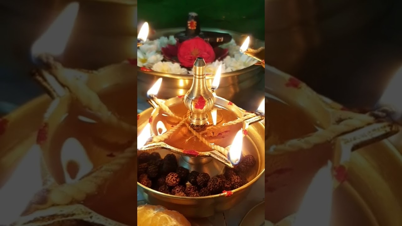 #Shivapooja #Rudrakshadeepam #deepam #YoutubeShorts