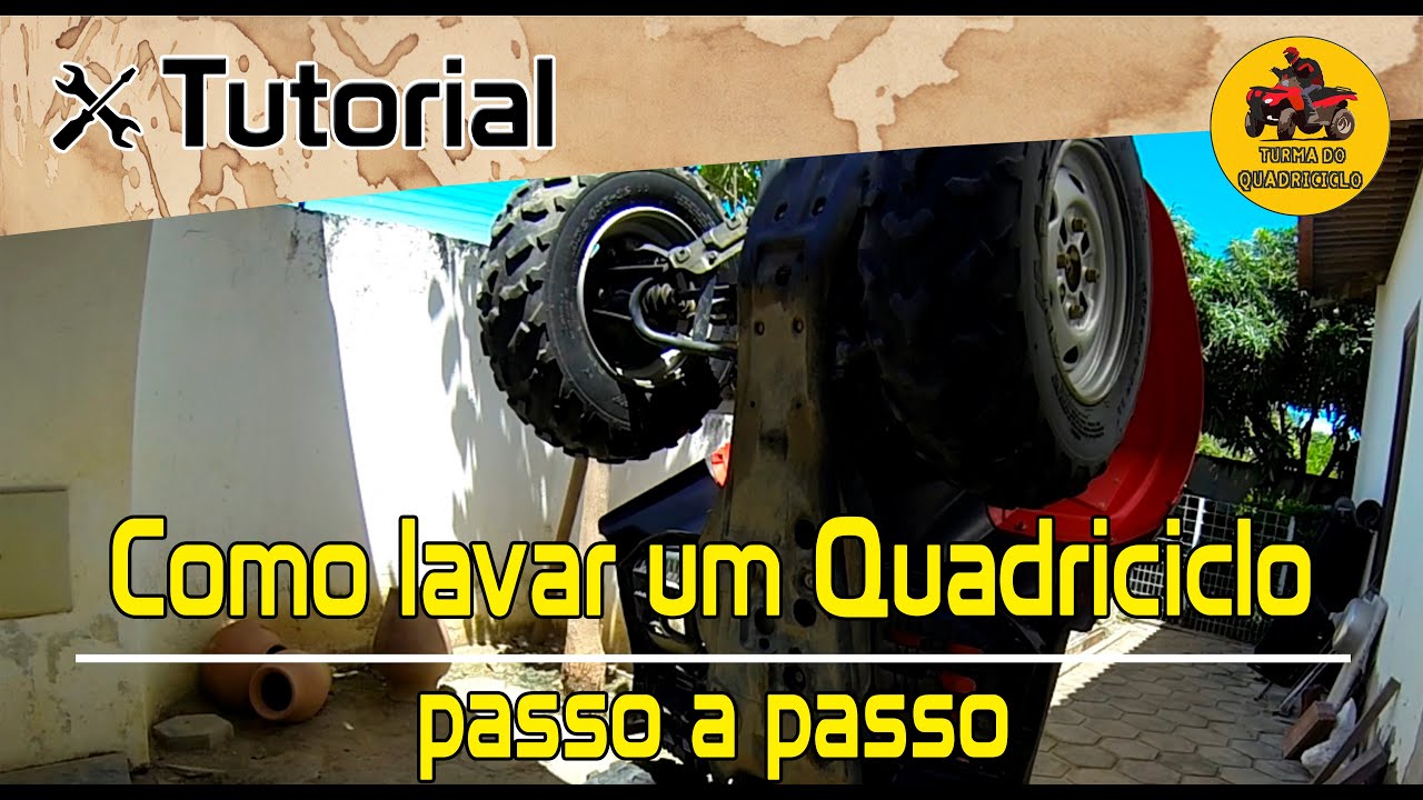 Como lavar um Quadriciclo / How to wash a atv
