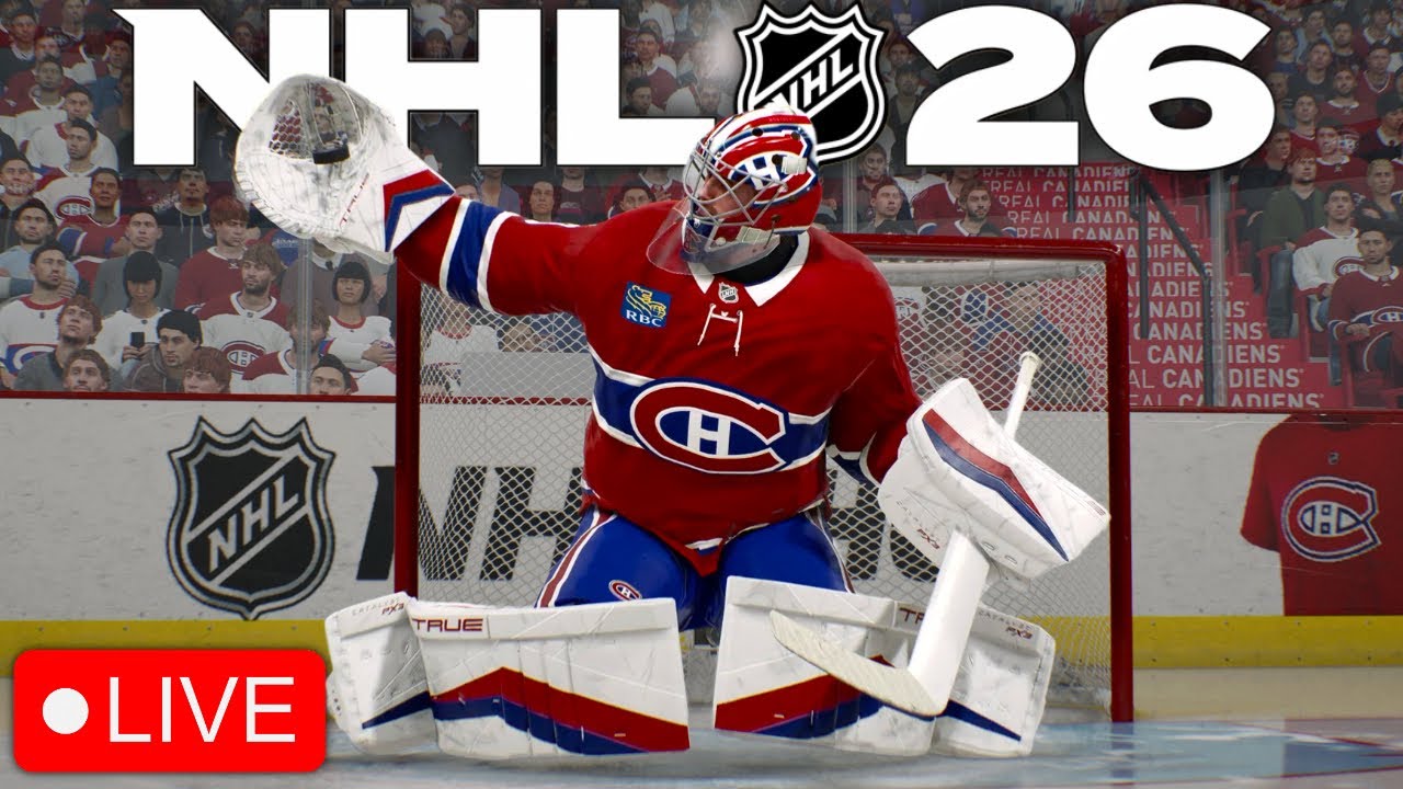 🔴LIVE - PLAYOFFS? - NHL 26 GOALIE BE A PRO