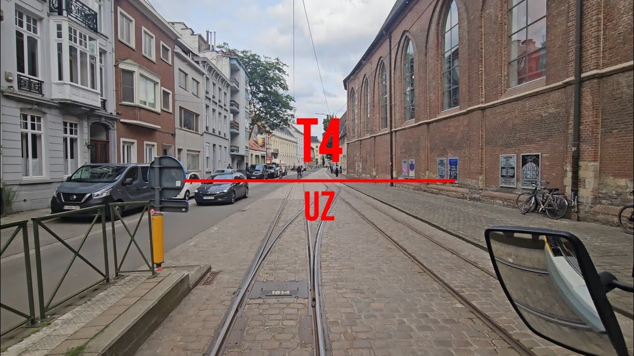 Tram Cabview 🚋 Gent T4 – Lange Steenstraat → UZ | Driver’s POV