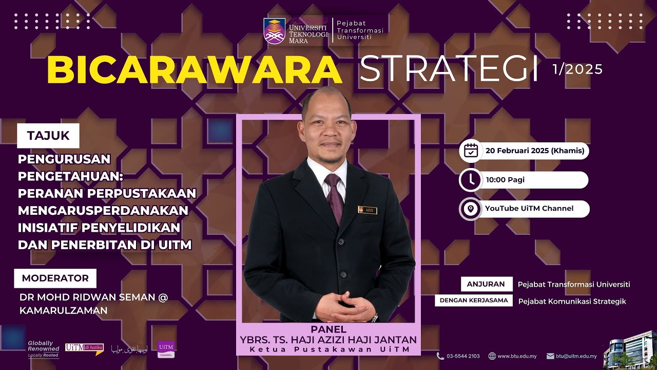 Pengurusan Pengetahuan Peranan Perpustakaan Mengarusperdanakan Inisiatif Penyelidikan dan Penerbitan