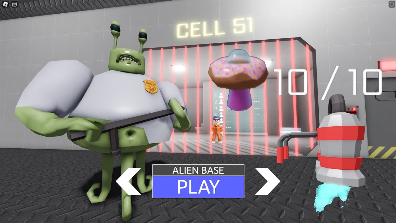 HOW TO FIND ALL 10 MUSHROOMS in BARRY'S PRISON RUN! (OBBY) NEW ALIEN BASE UPDATE Buying Jetpack Game