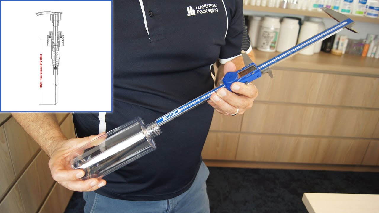 How to measure the FBOG dip tube length for a Pump or Spray