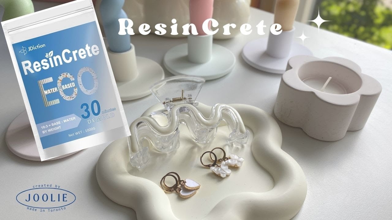 Эстетичный подсвечник и поднос из ЭКО-смолы своими руками | ResinCrete JDiction
