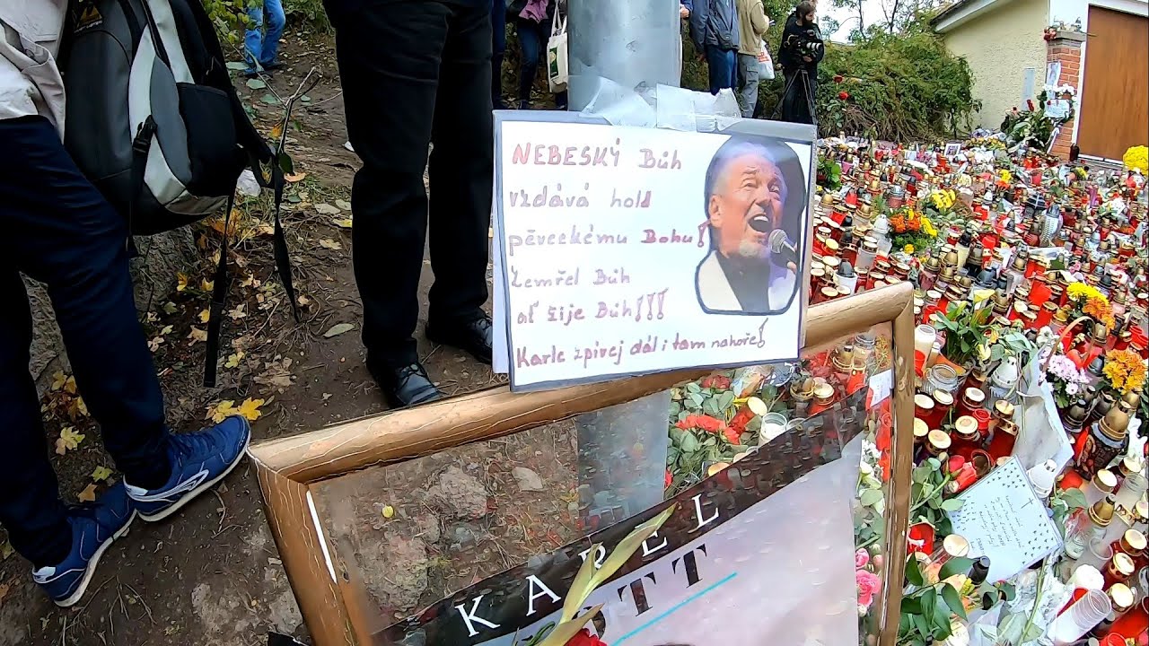 KAREL GOTT. At Memorial Place in Front of The KAREL GOTT's House at Bertramka. Part #2