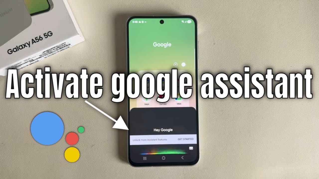 Как активировать Google Assistant с помощью голоса Samsung A56