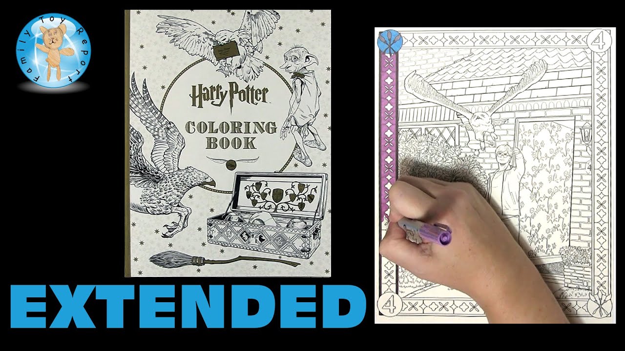 Harry Potter Coloring Book by Scholastic Owl Wizard Magic Extended Version - Family Toy Report