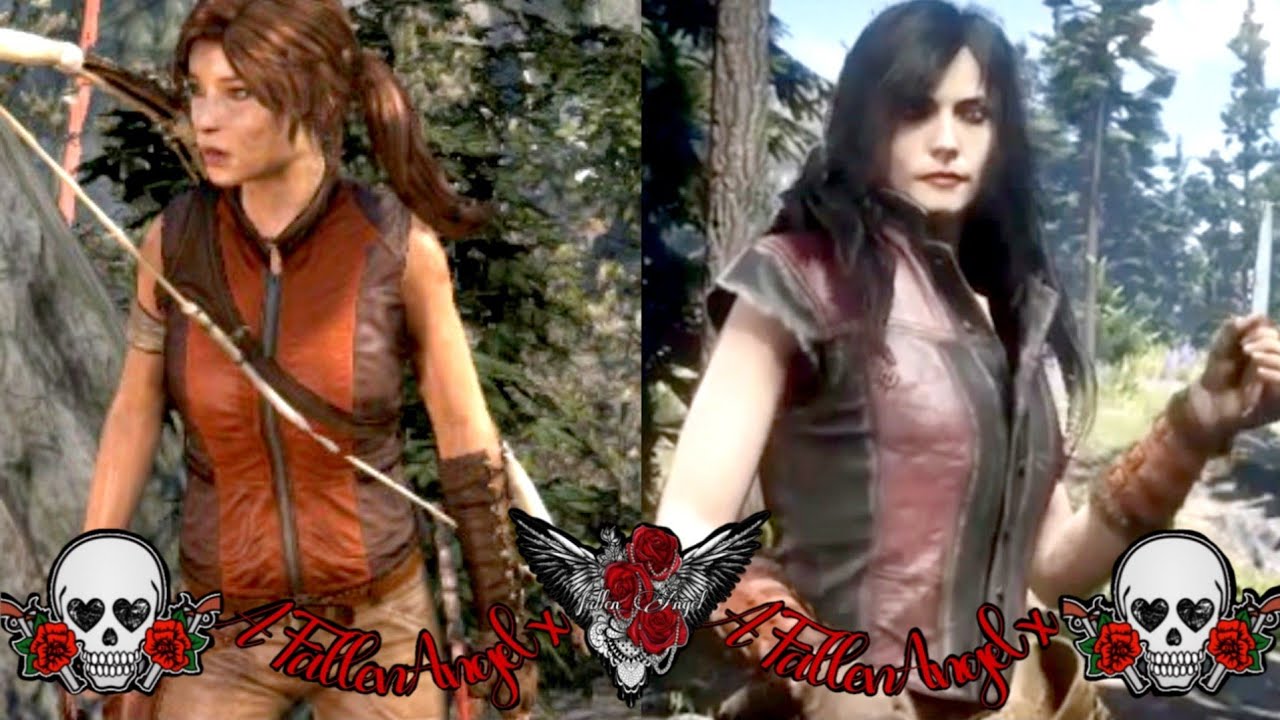 Red Dead Online Female Outfit Idea: Tomb Raider outfit