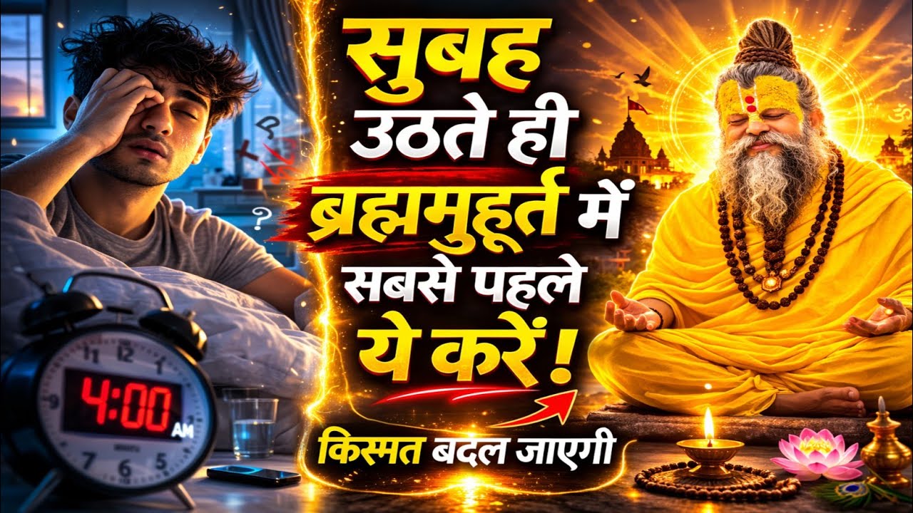 सुबह ब्रह्ममुहूर्त में उठते ही सबसे पहले क्या करें? | Premanand Ji Maharaj Latest Pravachan | 