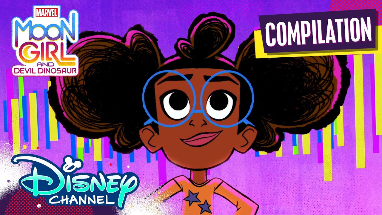Marvel's Moon Girl Mixtape Moments | Music Video | Compilation | @disneychannelanimation