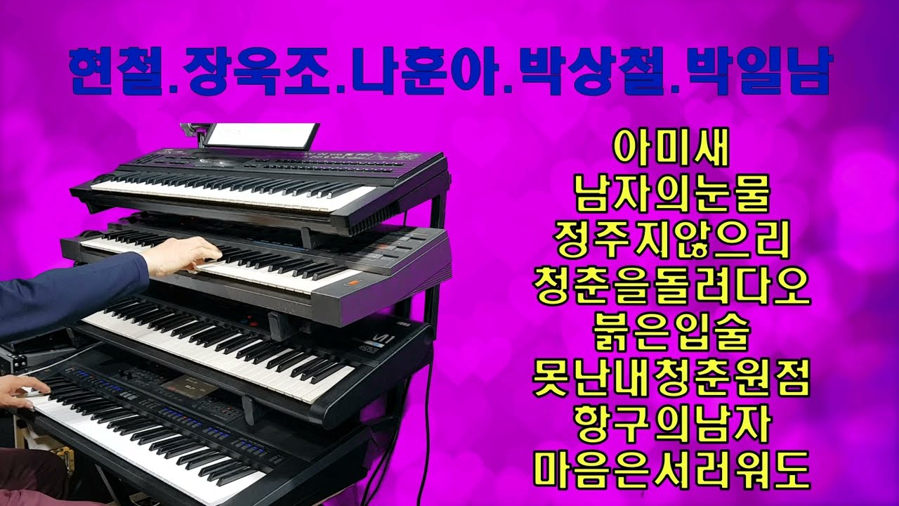 현철.장욱조 나훈아.박상철.박일남/ /#전자올겐유창근/디스코 경음악/#전자올겐/트로트/음악영상제작