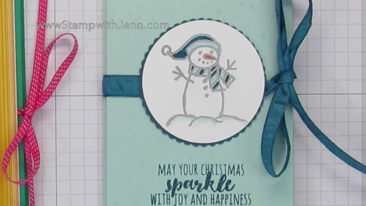 Stampin' Up! Pop up Snowman Gift Card Holder